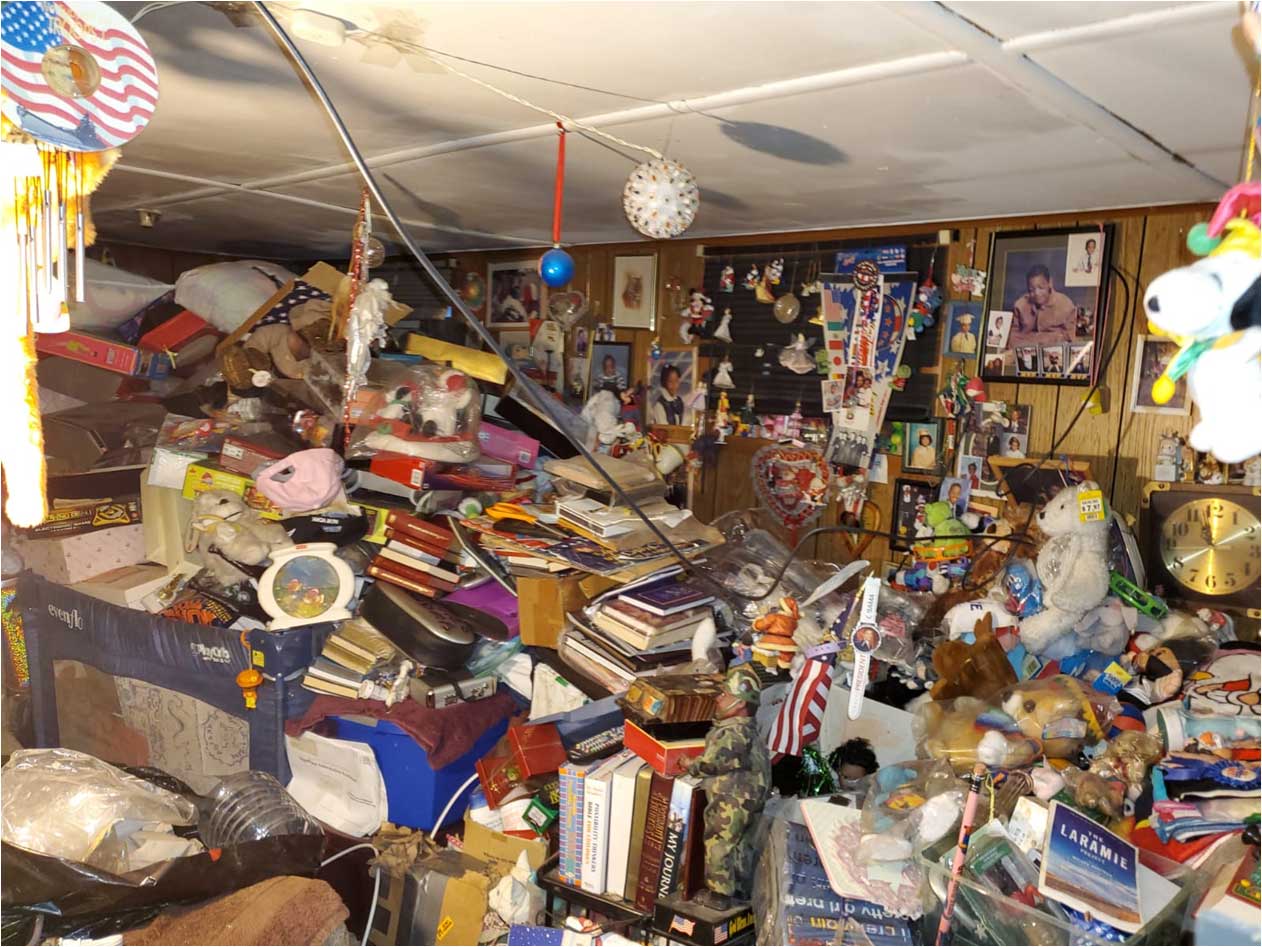 Mold remediation — mold growth on walls before containment and removal